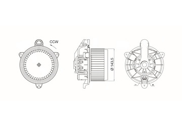 vnitřní ventilátor MAHLE ORIGINAL AB 277 000S