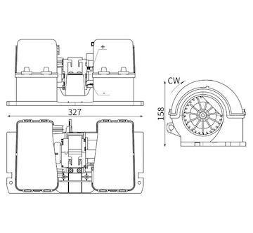 vnitřní ventilátor MAHLE ORIGINAL AB 31 000S