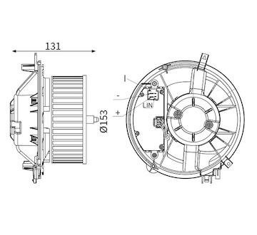 vnitřní ventilátor MAHLE ORIGINAL AB 426 000S