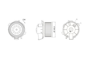 vnitřní ventilátor MAHLE ORIGINAL AB 66 000S