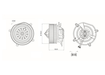 vnitřní ventilátor MAHLE ORIGINAL AB 68 000S