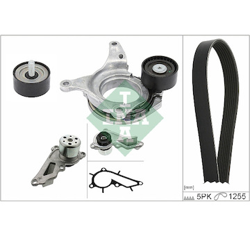 Vodní pumpa + klínový žebrový řemen INA 529 0544 30