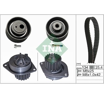 Vodní pumpa + sada ozubeného řemene INA 530 0055 30