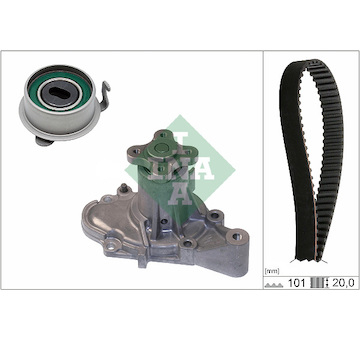 Vodní pumpa + sada ozubeného řemene INA 530 0355 30