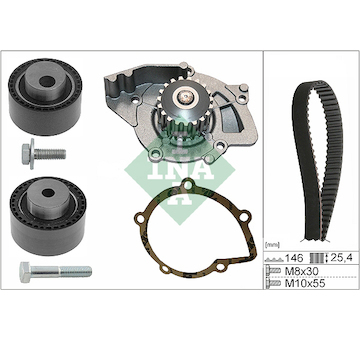 Vodní pumpa + sada ozubeného řemene INA 530 0446 31