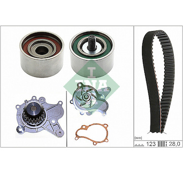 Vodní pumpa + sada ozubeného řemene INA 530 0502 30