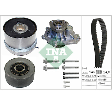 Vodní pumpa + sada ozubeného řemene INA 530 0724 30