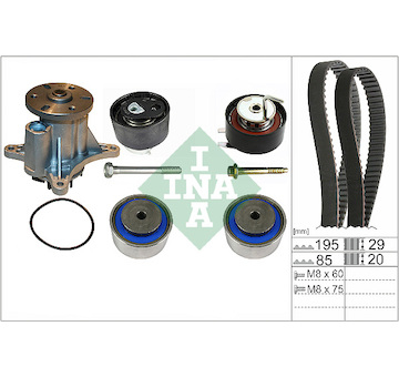 Vodní pumpa + sada ozubeného řemene INA 530 0764 30