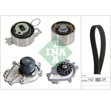 Vodní pumpa + sada ozubeného řemene INA 530 0840 30