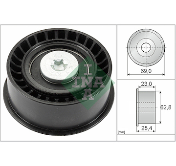 Vratná/vodicí kladka, ozubený řemen INA 532 0033 10