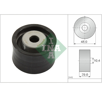 Vratná/vodicí kladka, ozubený řemen INA 532 0093 10