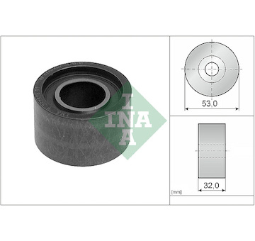 Vratná/vodicí kladka, ozubený řemen INA 532 0225 10