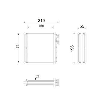 Výměník tepla, vnitřní vytápění MAHLE ORIGINAL AH 386 000P