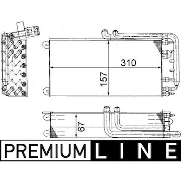 Výparník, klimatizace MAHLE ORIGINAL AE 45 000P