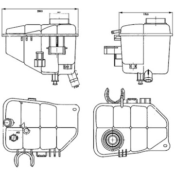 Vyrovnávací nádoba, chladivo MAHLE ORIGINAL CRT 126 000S
