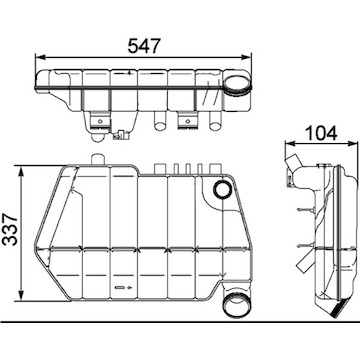 Vyrovnávací nádoba, chladivo MAHLE ORIGINAL CRT 67 000S