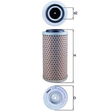 Vzduchový filtr MAHLE ORIGINAL LX 272