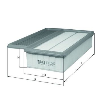 Vzduchový filtr MAHLE ORIGINAL LX 3345