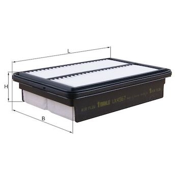 Vzduchový filtr MAHLE ORIGINAL LX 4567