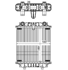 Chladič, chlazení motoru MAHLE ORIGINAL CR 1202 000P