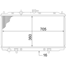 Chladič, chlazení motoru MAHLE ORIGINAL CR 1486 000S