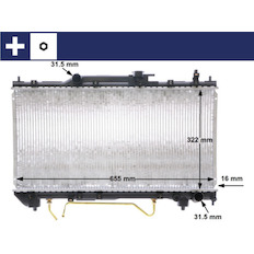Chladič, chlazení motoru MAHLE ORIGINAL CR 1519 000S