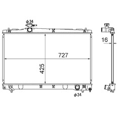 Chladič, chlazení motoru MAHLE ORIGINAL CR 1866 000S