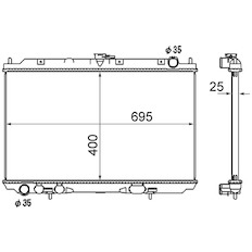 Chladič, chlazení motoru MAHLE ORIGINAL CR 1876 000S