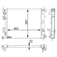 Chladič, chlazení motoru MAHLE ORIGINAL CR 1982 000P