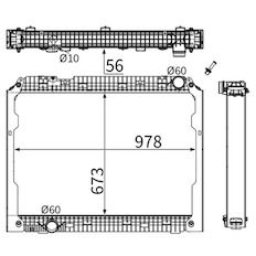 Chladič, chlazení motoru MAHLE ORIGINAL CR 2221 001S