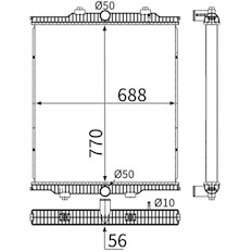 Chladič, chlazení motoru MAHLE ORIGINAL CR 2781 000S