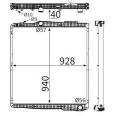 Chladič, chlazení motoru MAHLE ORIGINAL CR 2782 000S
