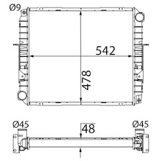Chladič, chlazení motoru MAHLE ORIGINAL CR 2790 000S