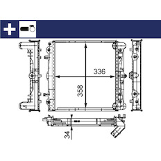 Chladič, chlazení motoru MAHLE ORIGINAL CR 383 000S