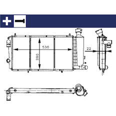 Chladič, chlazení motoru MAHLE ORIGINAL CR 429 000S