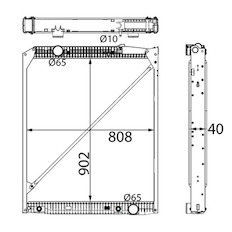 Chladič, chlazení motoru MAHLE ORIGINAL CR 669 000S