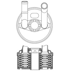 Chladič oleje, automatická převodovka MAHLE ORIGINAL CLC 184 000S