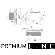 Chladič oleje, automatická převodovka MAHLE ORIGINAL CLC 230 000P