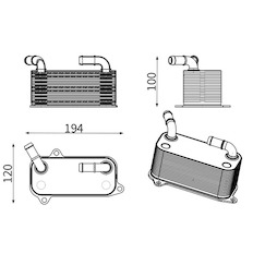 Chladič oleje, automatická převodovka MAHLE ORIGINAL CLC 392 000S