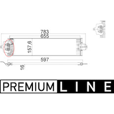 Chladič oleje, automatická převodovka MAHLE ORIGINAL CLC 49 000P