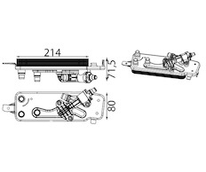 Chladič oleje, automatická převodovka MAHLE ORIGINAL CLC 90 000S