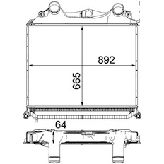 Chladič turba MAHLE ORIGINAL CI 121 000P