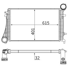 Chladič turba MAHLE ORIGINAL CI 166 000S