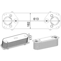 Chladič turba MAHLE ORIGINAL CI 231 000P
