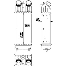 Chladič turba MAHLE ORIGINAL CI 261 000P