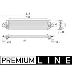 Chladič turba MAHLE ORIGINAL CI 551 000P