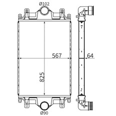 Chladič turba MAHLE ORIGINAL CI 756 000S