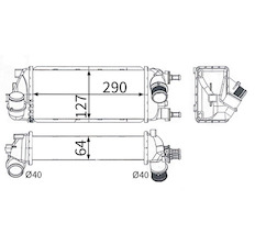 Chladič turba MAHLE ORIGINAL CI 764 000S