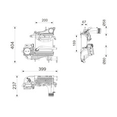 Chladič turba MAHLE ORIGINAL CI 786 000P