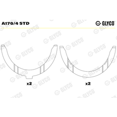 Distanční kotouč, kliková hřídel GLYCO A176/4 STD